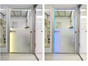 Hệ thống màu trên cửa khóa khí: Màu sắc tín hiệu thể hiện bảo vệ an toàn phòng sạch như thế nào?