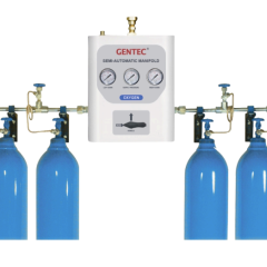 Hệ thống chia khí y tế bán tự động hiển thị áp suất